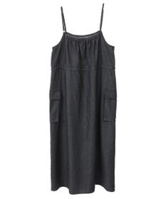 Green Parks カーゴポケットデニムキャミワンピース