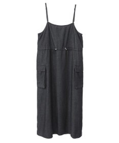 Green Parks カーゴポケットデニムキャミワンピース