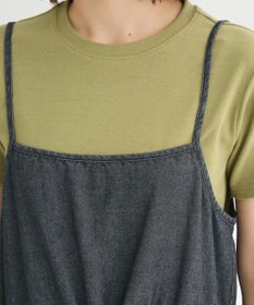 Green Parks カーゴポケットデニムキャミワンピース