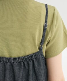 Green Parks カーゴポケットデニムキャミワンピース