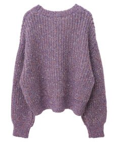 Green Parks ｍｉｘラメショートニットプルオーバー