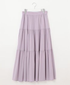 UNFILO 【撥水/UVケア/接触冷感】シャカ楽ストレッチ ティアードスカート