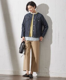 J.PRESS LADIES L 【洗える】GIZA MERCERIZE COTTON ケーブル ニット