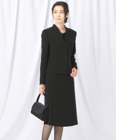 自由区 FORMAL 【洗える/縦横ストレッチ】セオプラスエス横二重ジャケット＋ワンピース