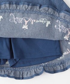 ANY KIDS 裾 ロゴ刺繍 スカパン