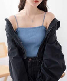 WEGO 【カップ付き】なちゅ盛れカップインショートキャミ