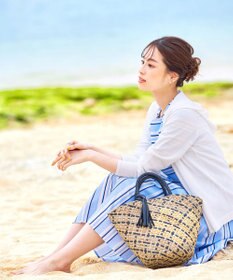 Tiaclasse L 【洗える】 1枚でサマになるマルチボーダーワンピース