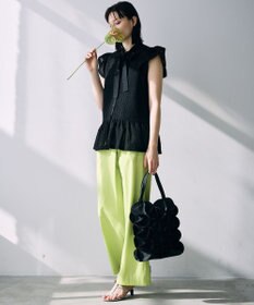 自由区 【カトリエムブーケ】Expression delicate ボウタイチュールトップス