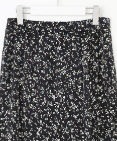 J.PRESS LADIES S 【洗える】ピーチサテン フラワープリント スカート