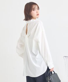 earth music&ecology バックツイストオーバーシャツ