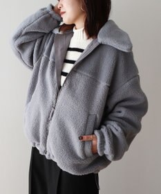 Green Parks リバーシブルコンビボアブルゾン