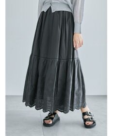 Te chichi エンブロイダリーティアードスカート