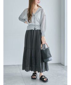 Te chichi エンブロイダリーティアードスカート