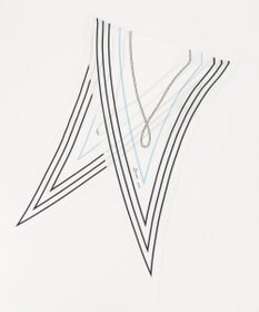 J.PRESS LADIES ストライプ プリント 剣先 スカーフ