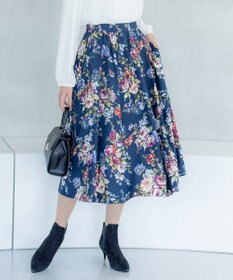 組曲 S 【23AW】ローズブーケプリント フレアスカート