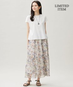 自由区 S 【WEB限定・接触冷感・洗える】エンブロイダリーローンプルオーバー ブラウス