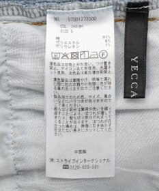 YECCA VECCA カットオフストレッチデニムパンツ