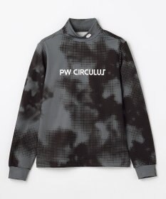 PW CIRCULUS 【裏起毛であたたか】【WOMEN】Dot camouflage ロングスリーブモックネックT  ゴルフウェア レディース