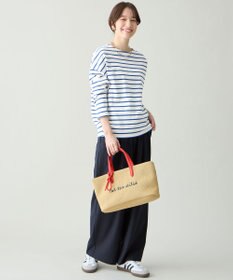 ANY ワイドフェイクラフィアトートバッグ