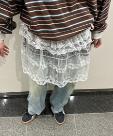 WEGO レースリボンラップスカート