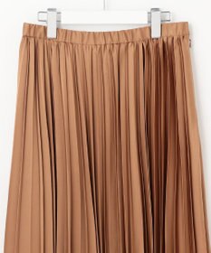 自由区 【洗える】ロイヤルサテン プリーツスカート