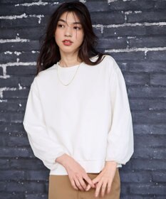 ANY L 【洗濯機可】チュールコンビダンボールプルオーバー