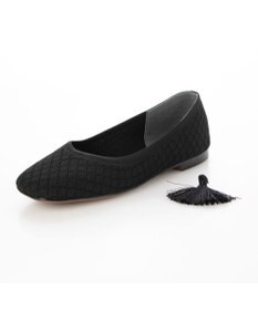 ing <ing>【サステナブル】２WAYスクエアトゥニットパンプス