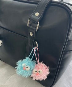 WEGO ミニポワポワモンスターぬいぐるみキーホルダー