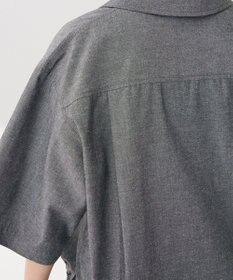 Green Parks 綿麻混裾ドロスト開襟シャツジャケット