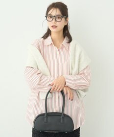 earth music&ecology サッカーストライプシャツ