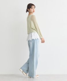 earth music&ecology コットンレースヘムインナー