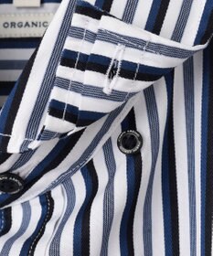 JOSEPH ABBOUD 【オーガニックコットン・柔らかな肌触り】カラーストライプ シャツ