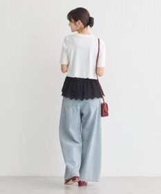 earth music&ecology コットンレースヘムインナー