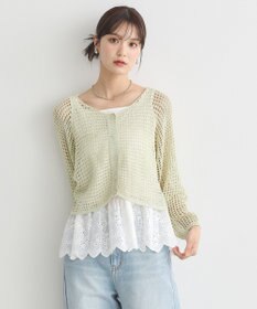 earth music&ecology コットンレースヘムインナー