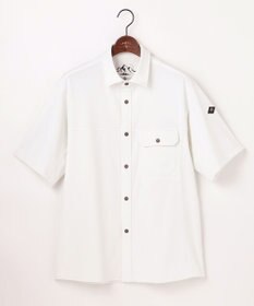 JOSEPH ABBOUD MOUNTAIN 【UVカット/接触冷感】SOLAMENT トリコットメッシュ 半袖 シャツ