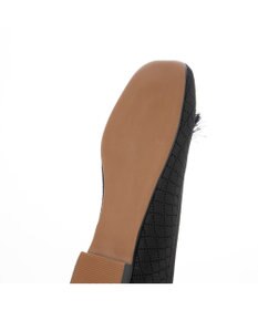 ing <ing>【サステナブル】２WAYスクエアトゥニットパンプス