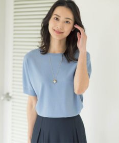 J.PRESS LADIES L 【洗える】レーヨンエリートストレッチ ドルマン ニット