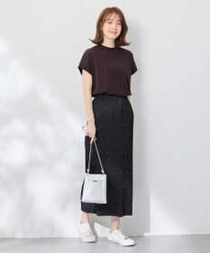 ANY 【UVケア/接触冷感】モックネックフレンチスリーブＴシャツ