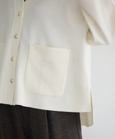 YECCA VECCA 金釦カットジョーゼットカーディガン