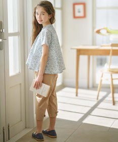 組曲 KIDS 【110-140㎝】バックリボンクロップド パンツ