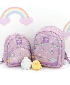 Mother garden 【2/15(日)で販売終了】 マザーガーデン MOLANG モラン リュックＳ  虹柄 キッズ リュックサック