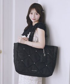 Maison de FLEUR キルティングエアリーキャリーオンバッグ