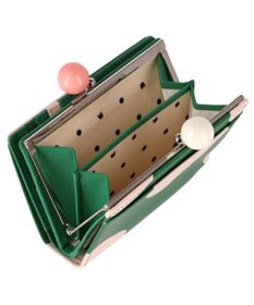 tsumori chisato CARRY ズームドット がま口 2つ折り財布