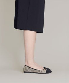 steppi ラウンド バイカラー バレエ パンプス