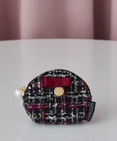 Maison de FLEUR LINTONツイードコインケース