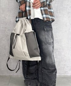 WEGO 【ユニセックス着用ITEM】メッシュポケットナップサック