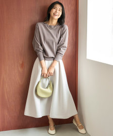 UNFILO L 【VERY×UNFILOコラボ】BEAUTY FORM JERSEY+ ボリューム フレアスカート