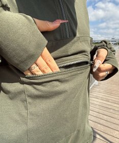 WEGO 【UVカット/吸水速乾/水陸両用/ラッシュガード】ハーフジップアノラックパーカー