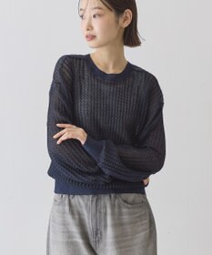 AMERICAN HOLIC 【前後2WAY】透かし編みニットカーディガン