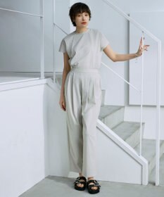 ICB L 【接触冷感・UVカット・防シワ・洗える】 アトラストリコット フレンチスリーブトップス